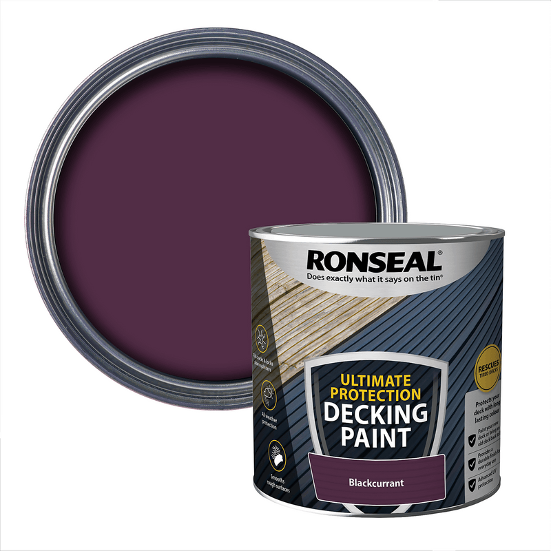 Ronseal Ultimate Protection Decking Stain 2.5L - Blackcurrant