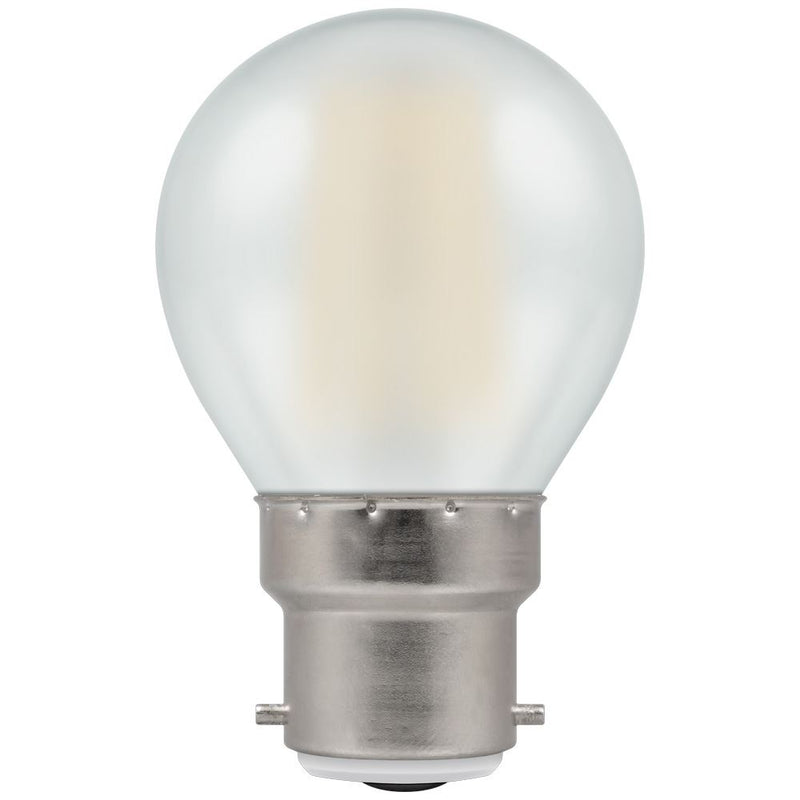 Crompton LED Round Filament Dimmable Pearl 5W 2700K BC-B22d