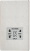 Knightsbridge Screwless 115/230V Dual Voltage Shaver Socket - Brushed Chrome with Grey Insert