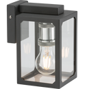 Knightsbridge 230V IP23 E27 Wall Lantern - Anthracite