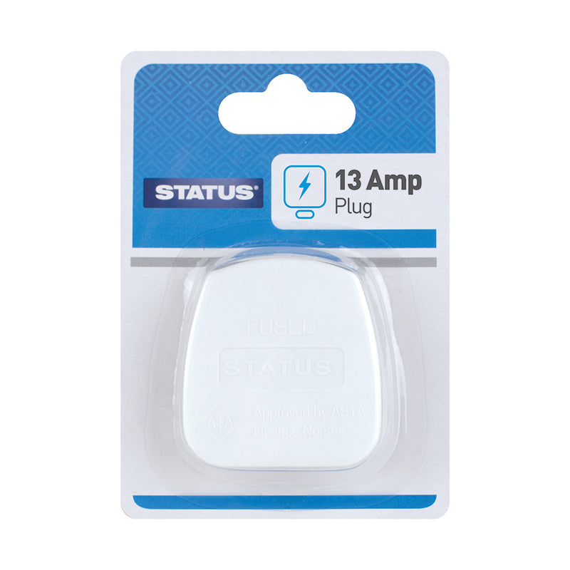 Status 13 amp - Plug - White