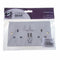 2 PACK SPECIAL 2 Way UK Power Socket with USB Charging Plate