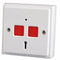 Panic Button & Key Personal Attack Hold-Up Device White Finish - Electronic Flush Double Button