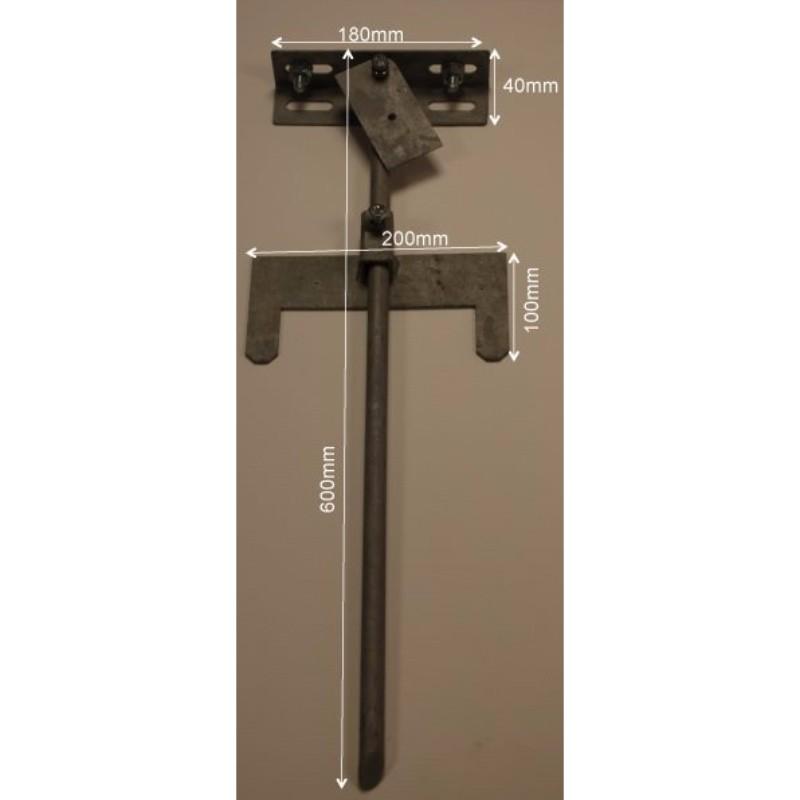 Ground Spike Mount Bracket For Large Single up to 2500W Flood Light