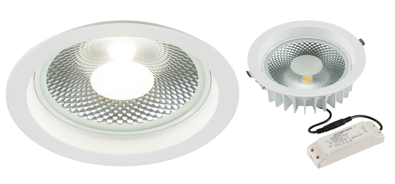 Knightsbridge 230V 30W COB LED Recessed Commercial Downlight 4000K