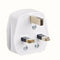 13A White Plastic Electrical Safety UK Mains 3 Pin Plug Top