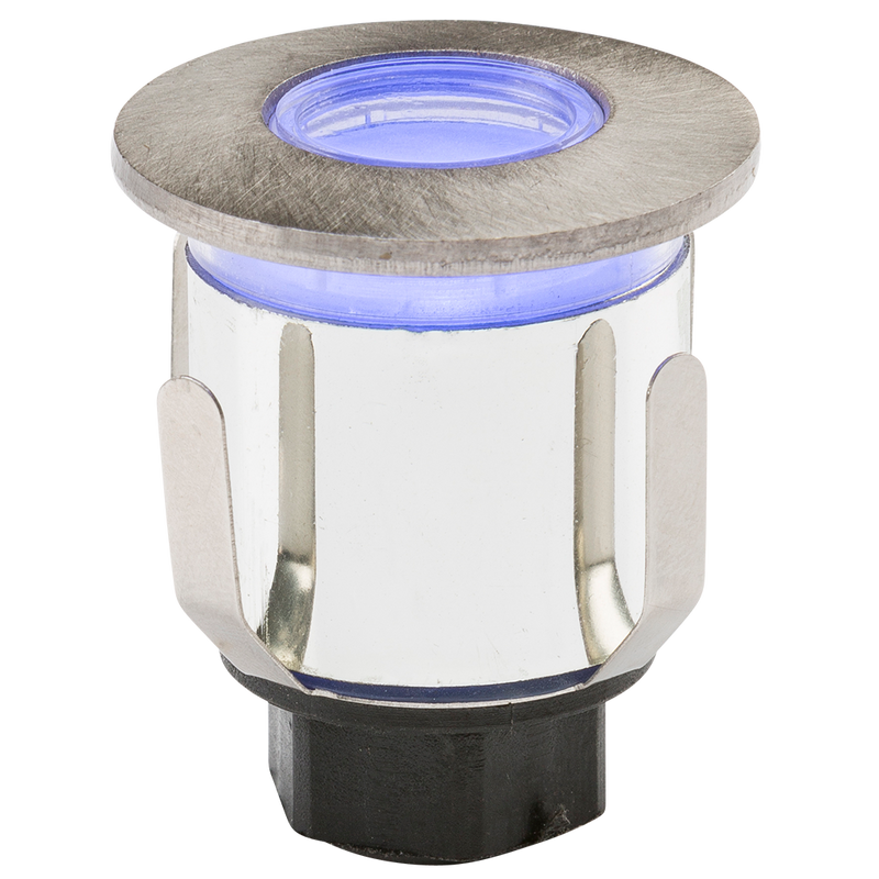 Knightsbridge 230V IP65 0.6W LED Blue Mini Ground Light comes with Three Interchangeable Heads