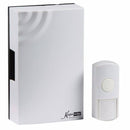 Knightsbridge 100m Range Wireless Wired Mechanical Door Bell Chime & Push White