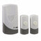100m Range Wireless Door Bell Chime Twin Push - White & Grey