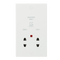 Knightsbridge 115/230V Dual Voltage Shaver Socket with Neon