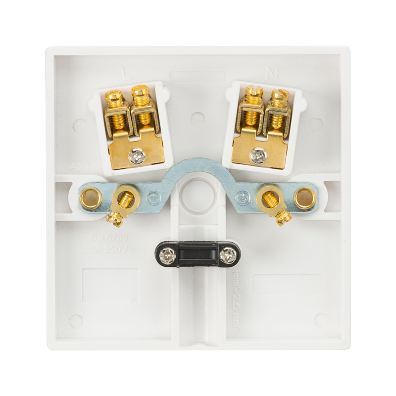 Knightsbridge 20A Flex Outlet Plate