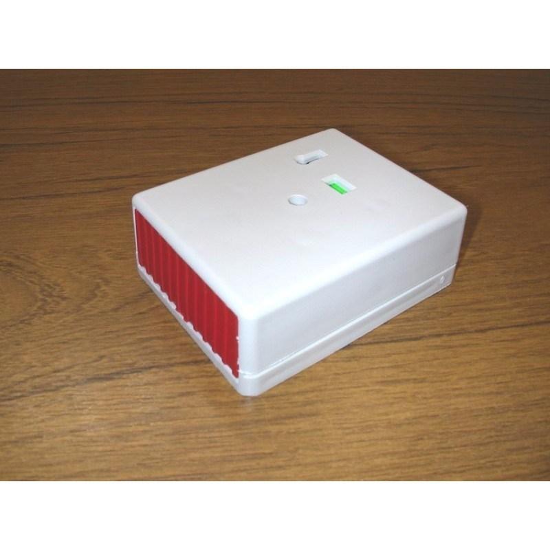 Panic Button Personal Attack Alarm Non-Latching White Plastic - Single Button Centre Push