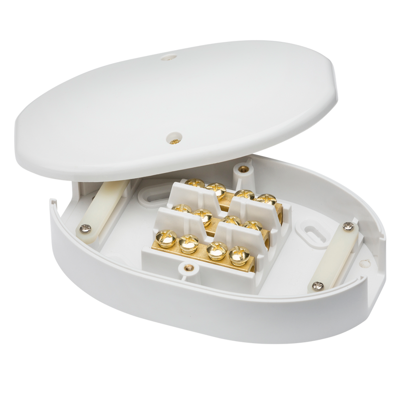 Knightsbridge 60A Junction Box 3-Terminal - White