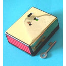 Panic Button Personal Attack Alarm Latching Brass - Single Button