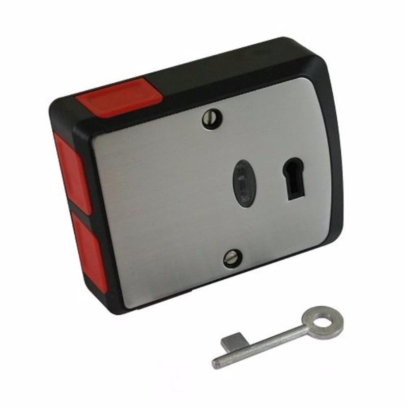 Panic Button Personal Attack Alarm Non-Latching Stainless Steel - Single Button