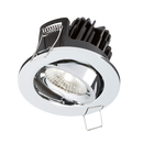 Knightsbridge IP20 7W LED 4000K Cool White Tilt Downlight with Fixed Chrome Bezel