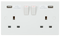 Knightsbridge 13A 2G Switched Socket with Dual USB Charger 5V DC 3.1A