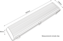 Knightsbridge 230V IP65 2x18W 2ft Twin HF Non-Corrosive Fluorescent Fitting