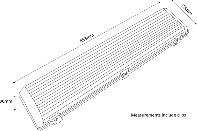 Knightsbridge 230V IP65 2x18W 2ft Twin HF Non-Corrosive Fluorescent Fitting