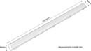 Knightsbridge 230V IP65 1x36W 4ft Single HF Non-Corrosive Fluorescent Fitting