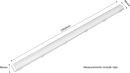 Knightsbridge 230V IP65 1x58W 5ft Single HF Non-Corrosive Fluorescent Fitting with Emergency