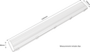 Knightsbridge 230V IP65 2x36W 4ft Twin HF Non-Corrosive Fluorescent Fitting with Emergency