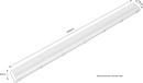 Knightsbridge 230V IP65 2x70W 6ft Twin HF Non-Corrosive Fluorescent Fitting with Emergency