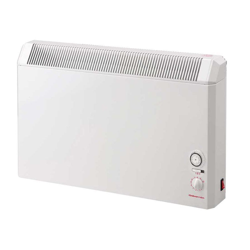 1.25kW White Manual Electric Panel Heater 24 Hour Timer & Analogue Control
