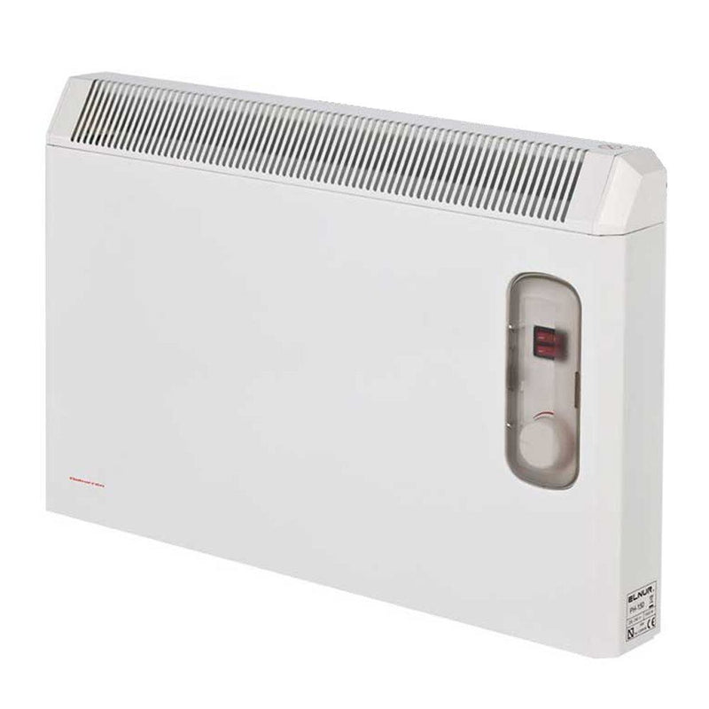 2kW White Manual Electric Panel Heater with Enclosed Analogue Control
