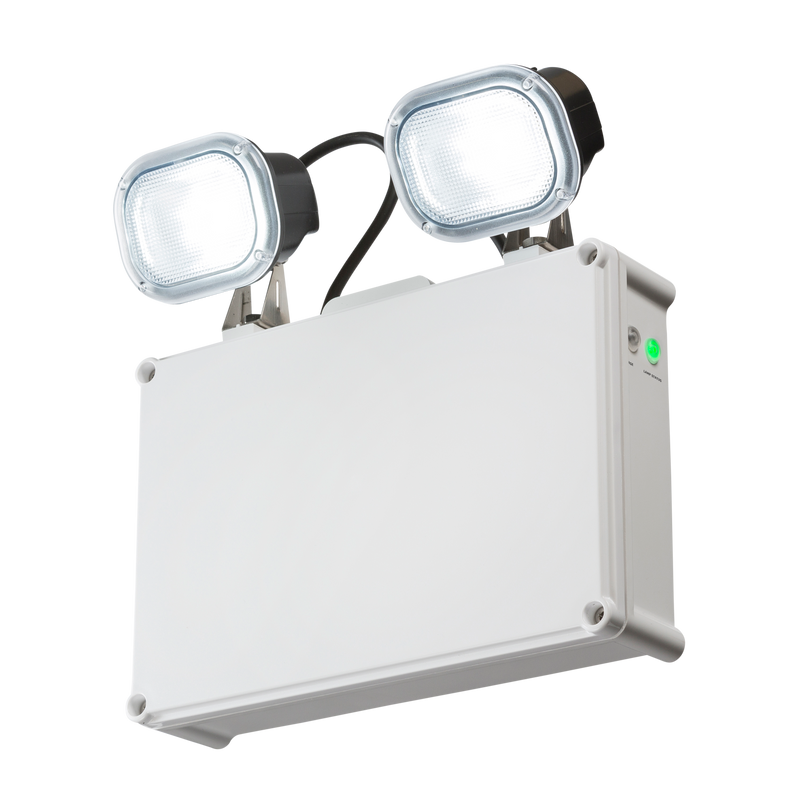 Knightsbridge 230V IP65 2 x 3W LED Twin Emergency Spotlight