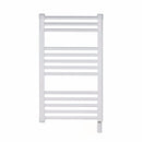 150W White Heated Towel Rail With Thermostat