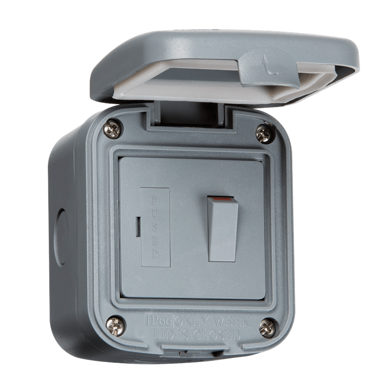 13A Switched Fused Spur Unit IP66 Weatherproof Outdoor