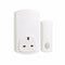 150m Range Plug In Wireless Door Bell Chime & Push Kit Adapter - White