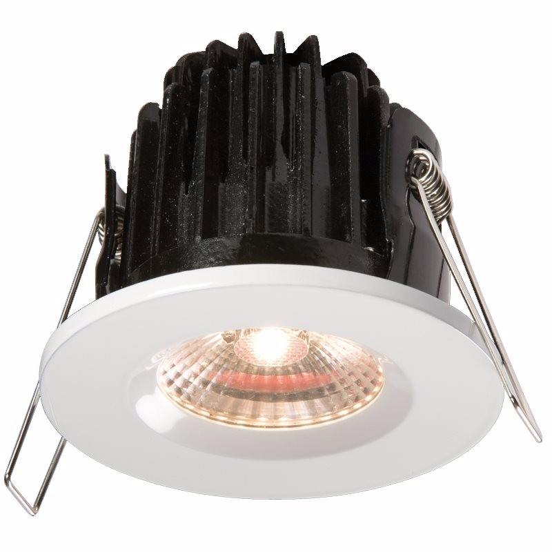 FireKnight 7W IP65 LED 4000K Downlight With White Bezel - Cool White