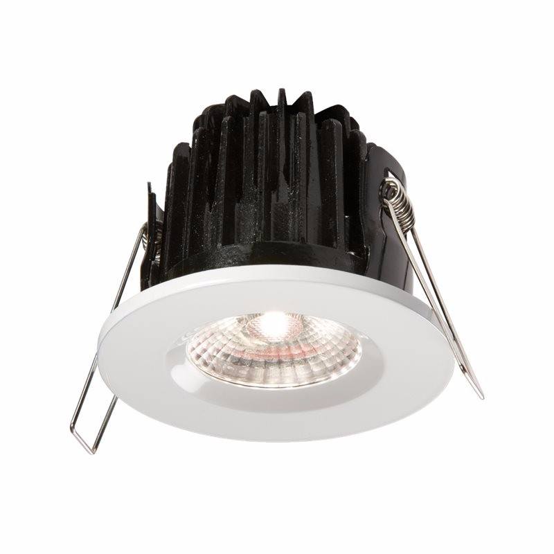 FireKnight 7W IP65 LED 4000K Downlight With White Bezel - Cool White