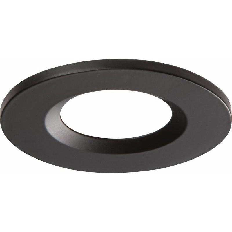 Knightsbridge Traditional IP65 Round Fire Rated Bezels for FireKnight - Matte Aluminium