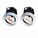 FireKnight Tilt 7W IP20 LED Downlight With Chrome Bezel - Warm White