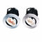 FireKnight Tilt 7W IP20 LED Downlight With Chrome Bezel - Cool White