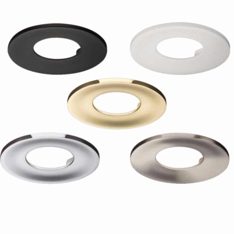 Traditional IP65 Round Fire Rated Bezels for Fixed ProKnight - Brass