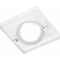 Knightsbridge 50W IP65 Decorative Square Glass Bathroom Downlight, Frosted Glass