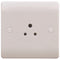 S Line 1 Gang 2a Unswitched Socket, White