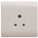 S Line 1 Gang 5a Unswitched Socket, White