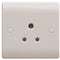 S Line 1 Gang 5a Unswitched Socket, White