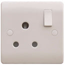 S Line 1 Gang 15a Switched Socket, White