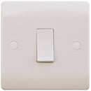 S Line 10a 1 Gang 2 Way Switch, White