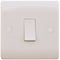 S Line 10a 1 Gang 2 Way Switch, White