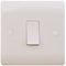 Sline 10A White 1G 2 Way 230V Electric Wall Plate Switch