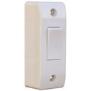 S Line 1 Gang 2 Way Architrave Switch & 16mm Pattress Box, White