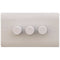 Sline 40-400W White 3G 2 Way 230V Electric Dimmer Switch Wall Plate