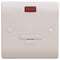 Sline 13A White Connection Unit with Neon Fused Electric Wall Plate